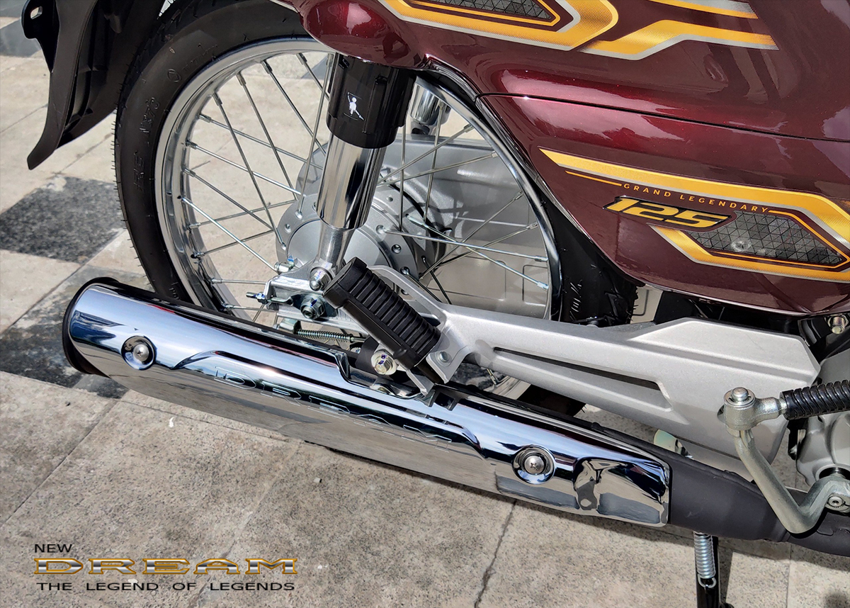 Phuộc sau Honda Dream 125 NCX 2024 màu đỏ Phuộc sau Honda Dream 125 NCX 2024 màu đỏ